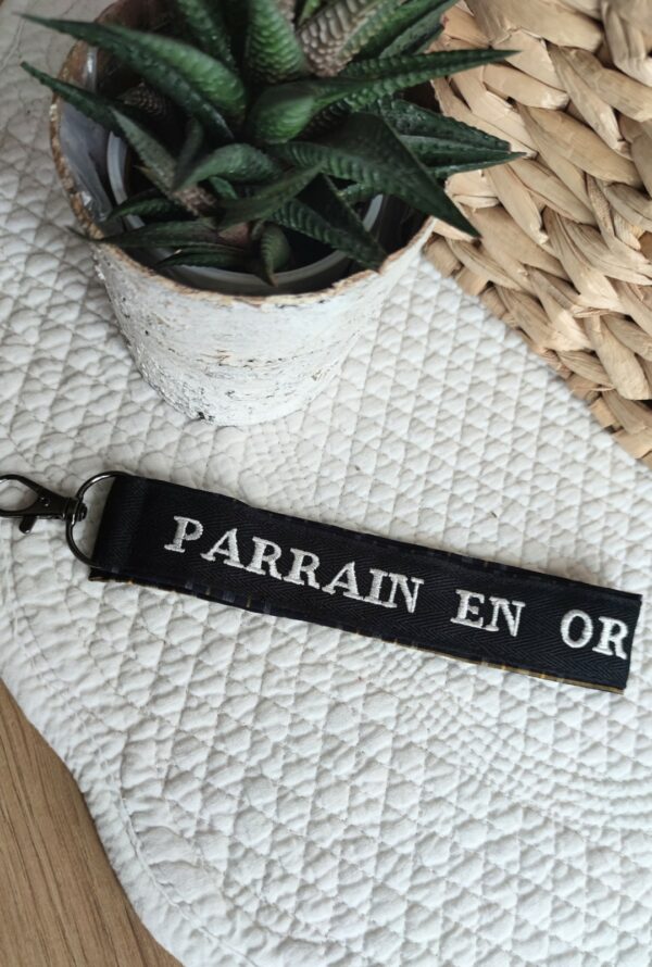 Porte clés parrain Noir