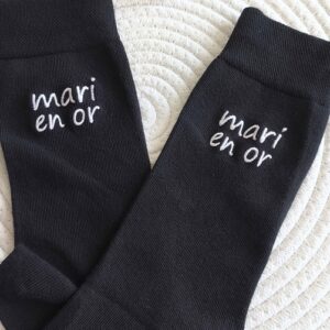 Chaussettes brodées TAILLE 43-46